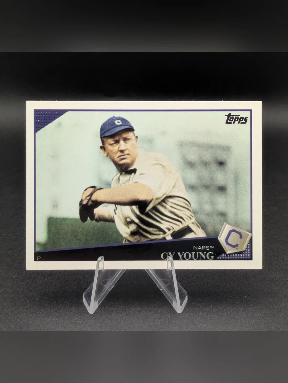 2009 Topps Series 1 Short Print Legend Image Variation Cy Young #60 SP